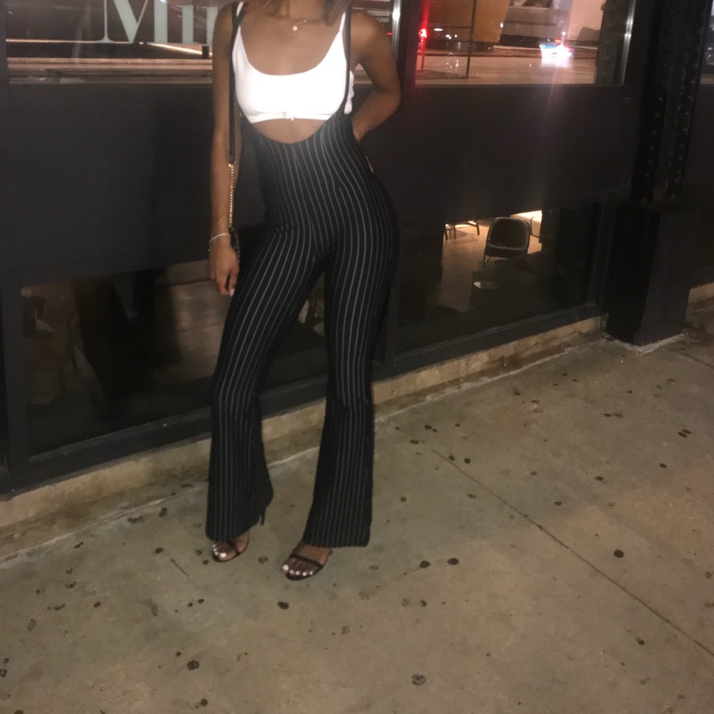 Pinstripe Jumpsuit